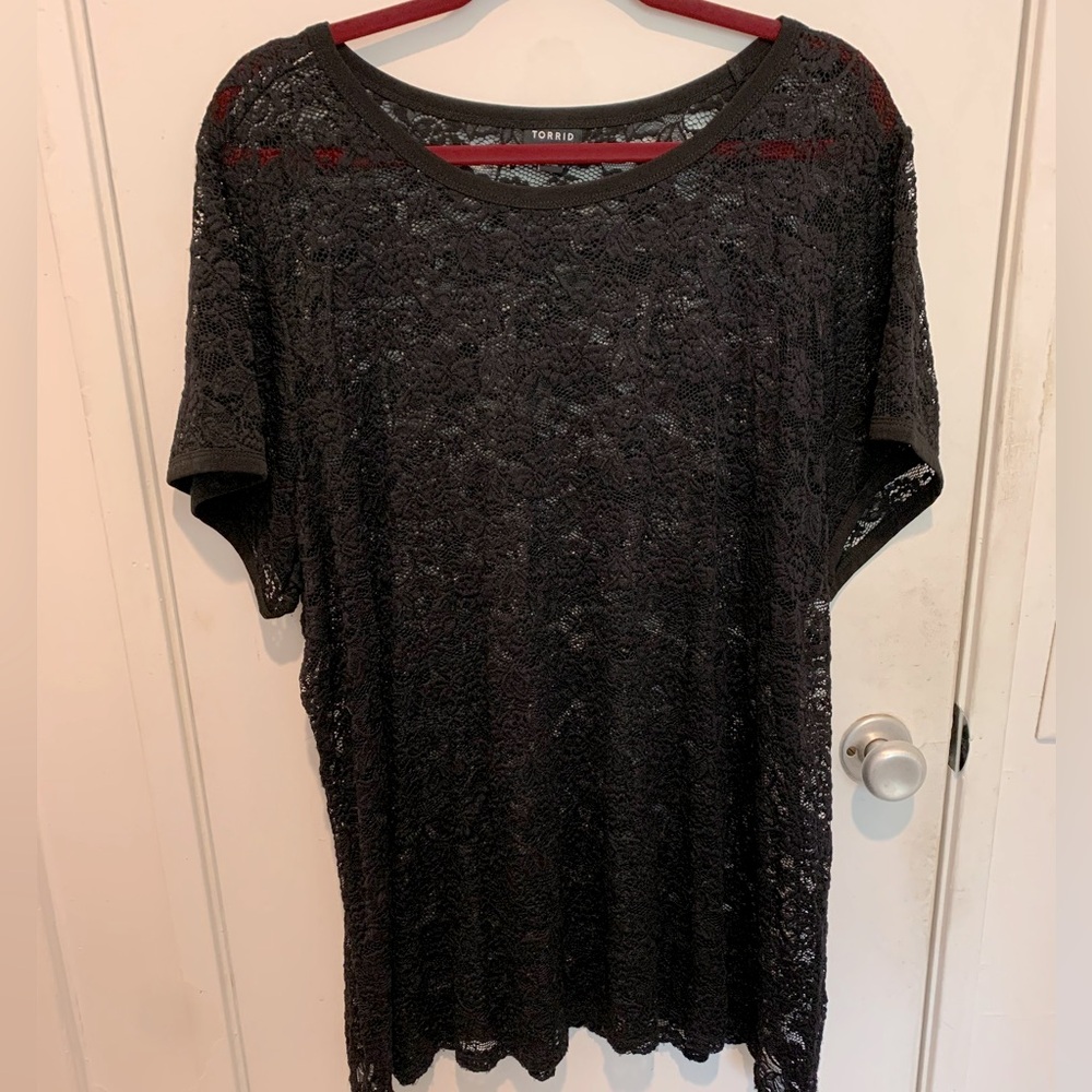 Lace flower top